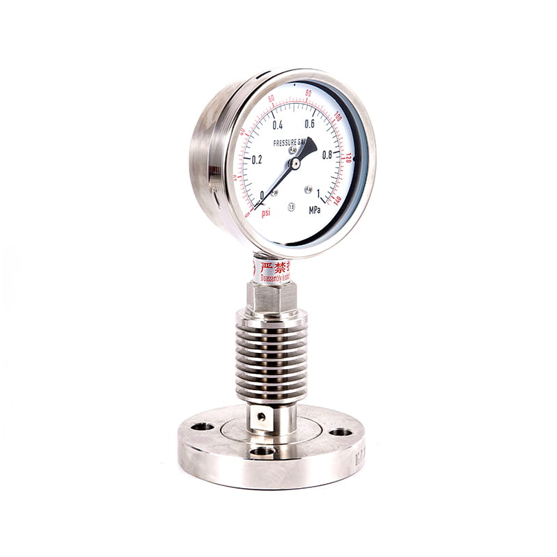 Serie Y-M All in acciaio inossidabile cali manometri sterili sterili sanitari Serie Y-M All in acciaio inossidabile cali manometri sterili sterili sanitari